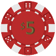 Poker Chip 5 value