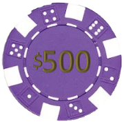 Poker Chip 500 value