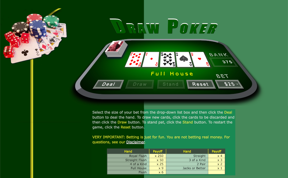 Poker is Here: Play Draw Poker with SurfSideSafe