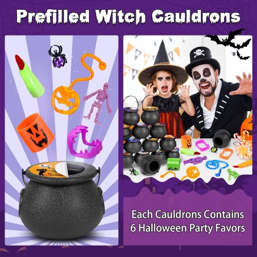 144Pcs Halloween Party Favors for Kids
