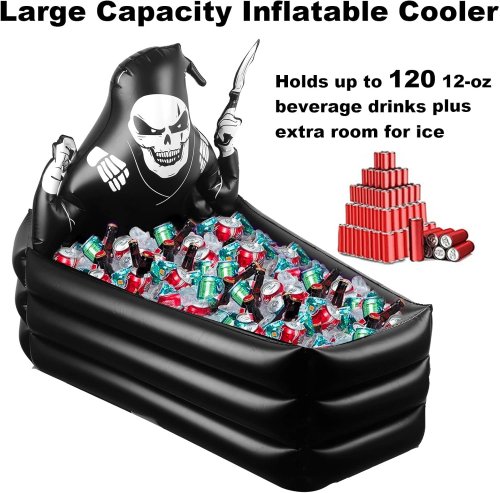 44 Inch Inflatable Grim Reaper Coffin Cooler