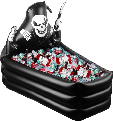 44 Inch Inflatable Grim Reaper Coffin Cooler