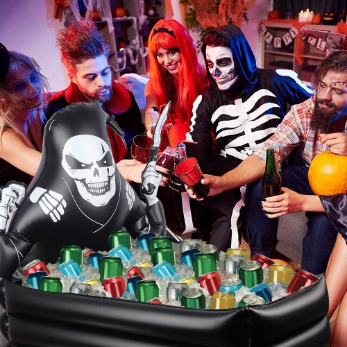 44 Inch Inflatable Grim Reaper Coffin Cooler