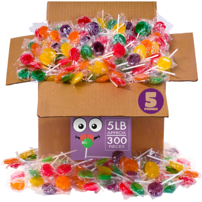 Lollipops Individually Wrapped - 5 Pounds